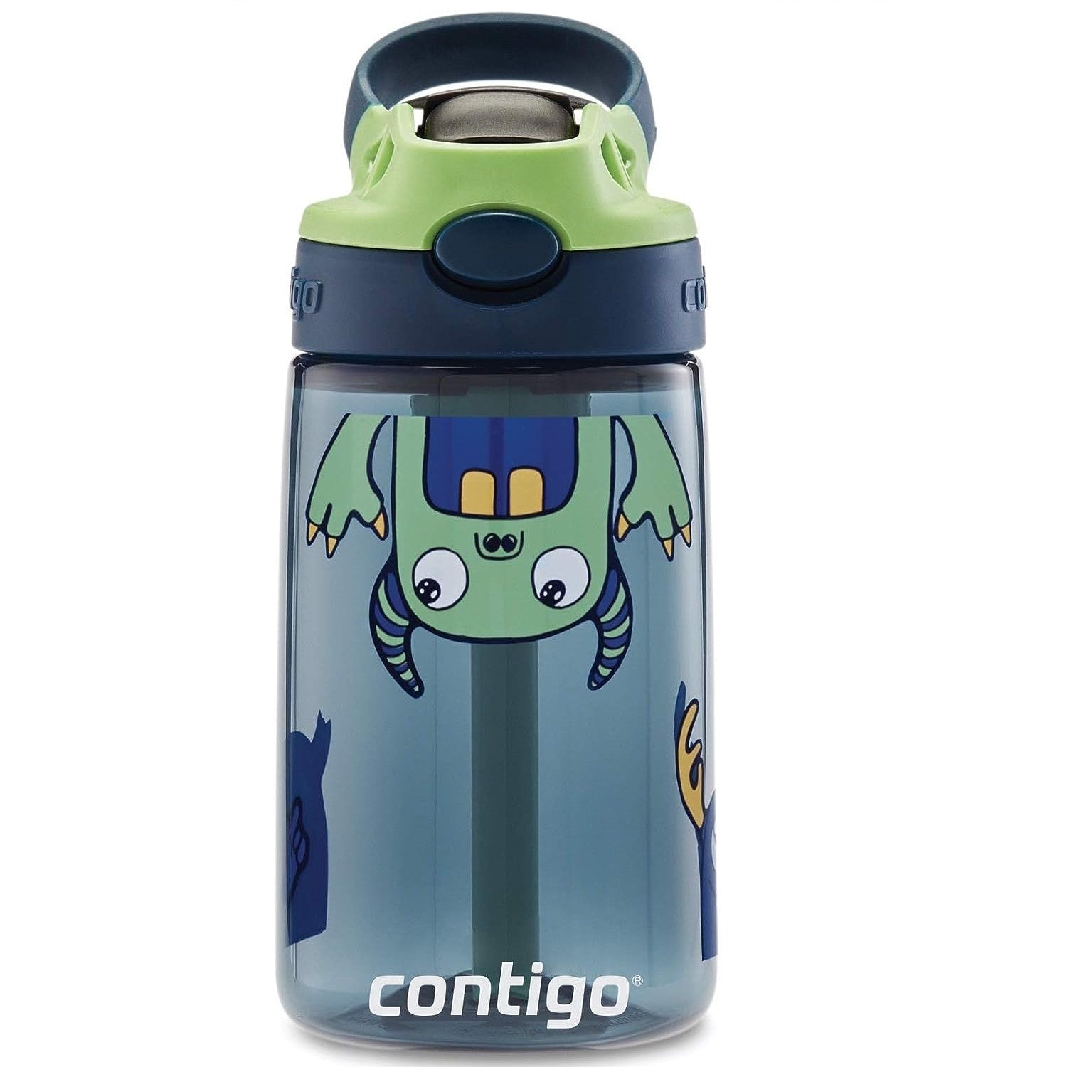 Envase Contigo Kids Autospout 14 Oz Azul con Estampado