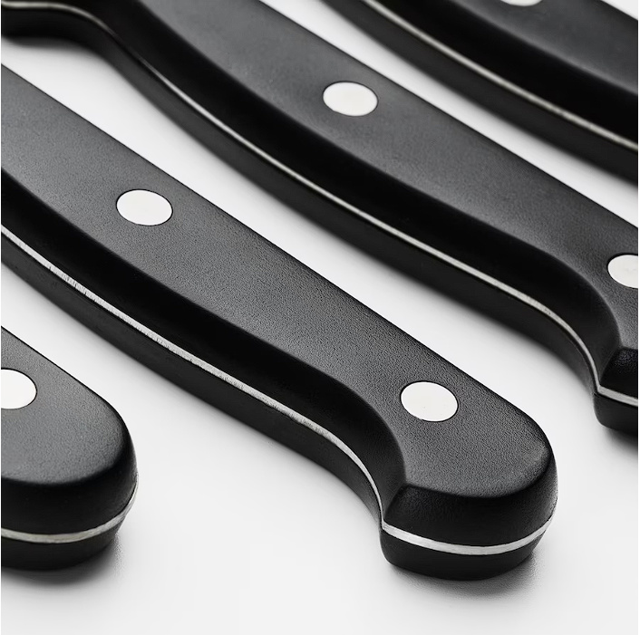 Kit de Cuchillos Parrilleros Ikea con Sierra Snitta 4 Piezas