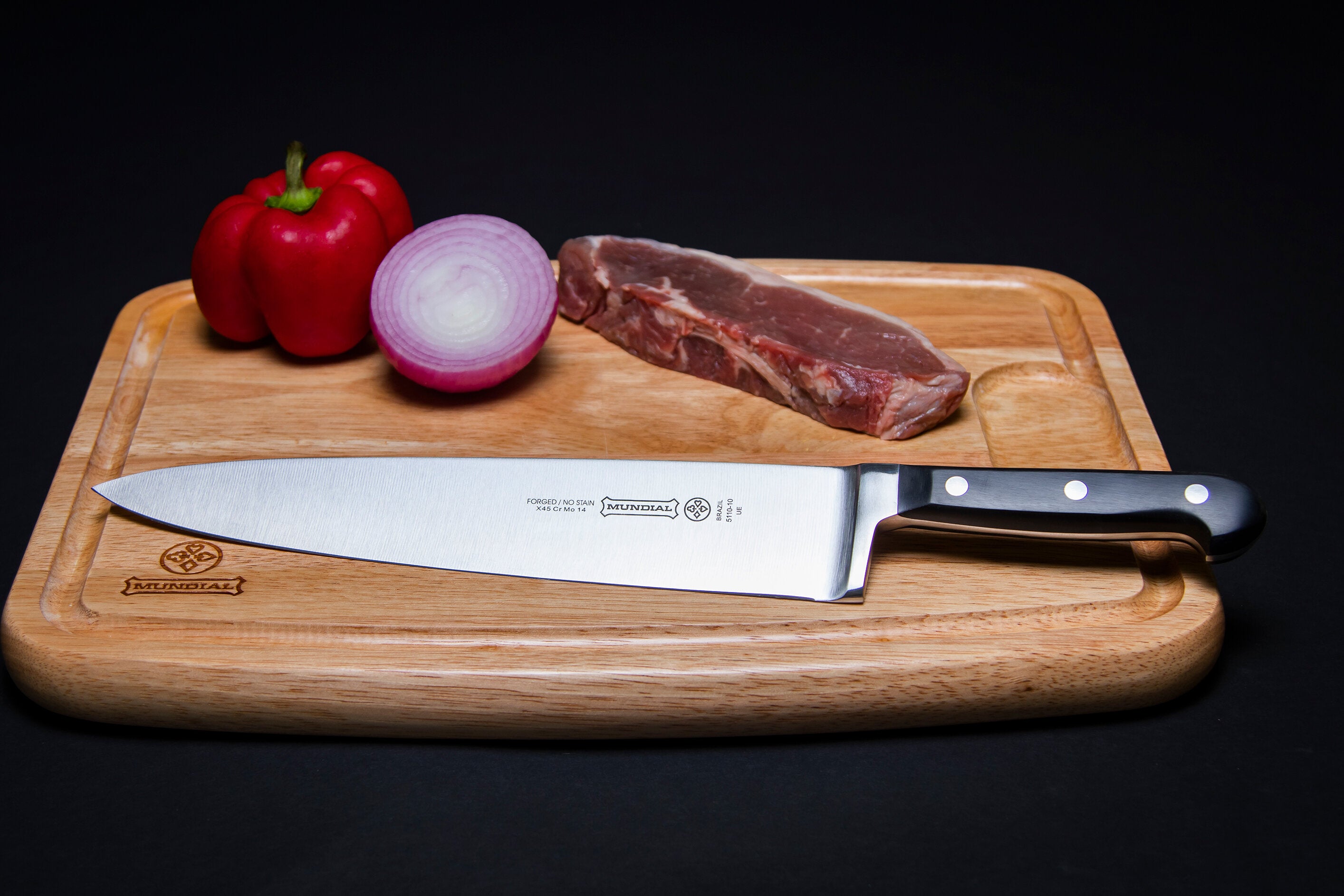 Cuchillo Mundial Mango Forjado Chef 10 Pulgadas