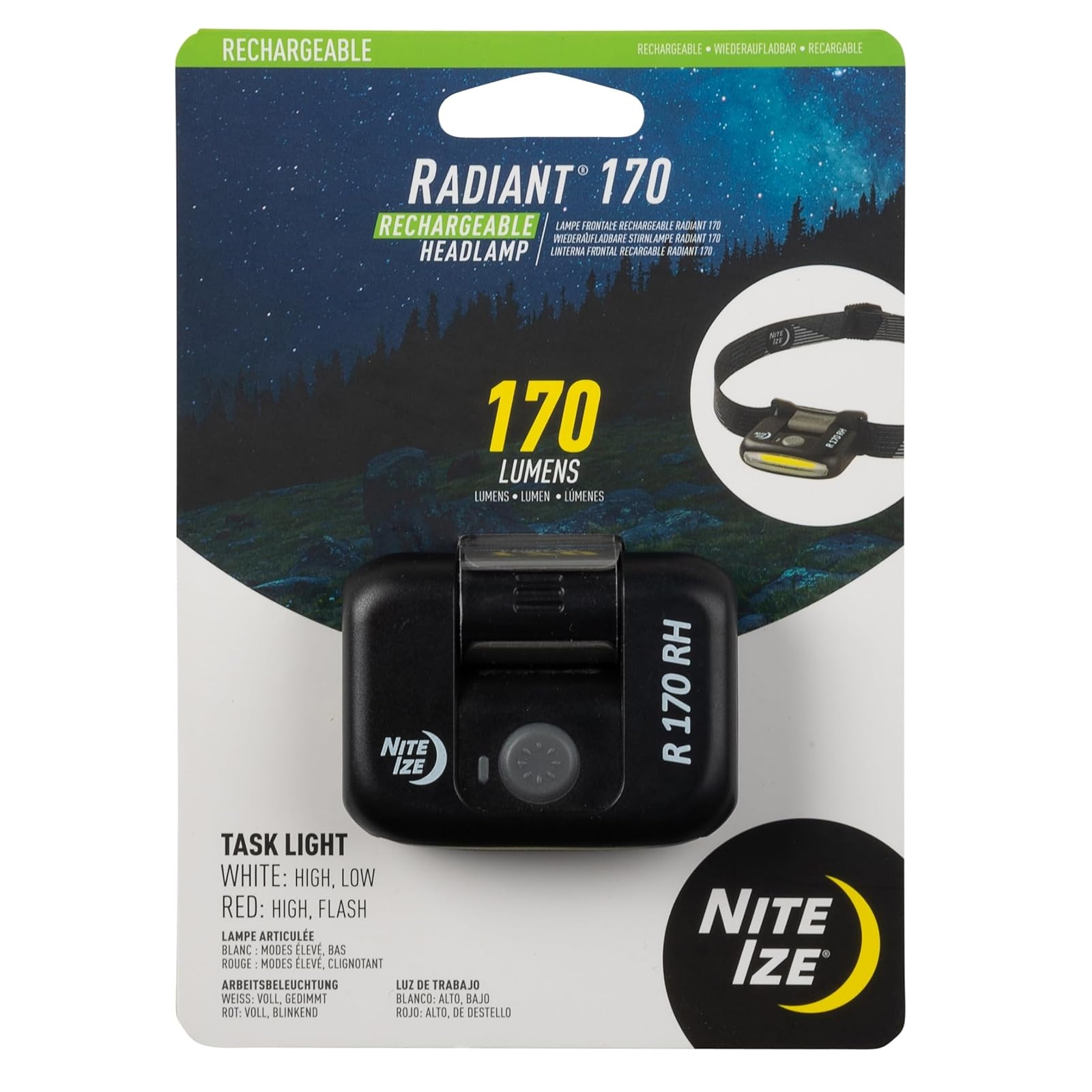 Linterna Frontal Nite Ize Radiant Recargable