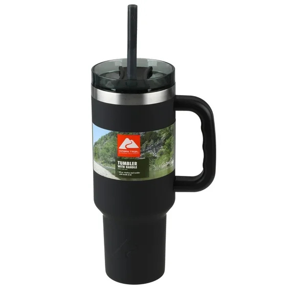 Envase Ozark Tumbler Con Asa de 40oz Negro