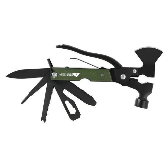 Multiherramienta Ozark Tipo Martillo 19 en 1 Con Estuche