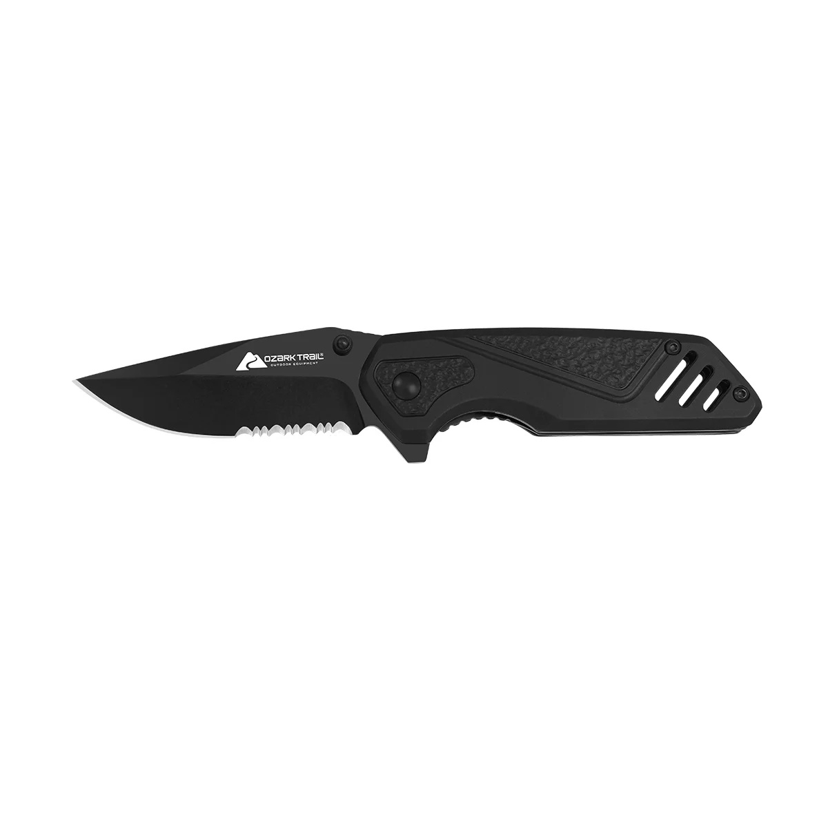 Navaja Retractil Ozark Trail de 7 Pulgadas Negra con Clip para Bolsillo