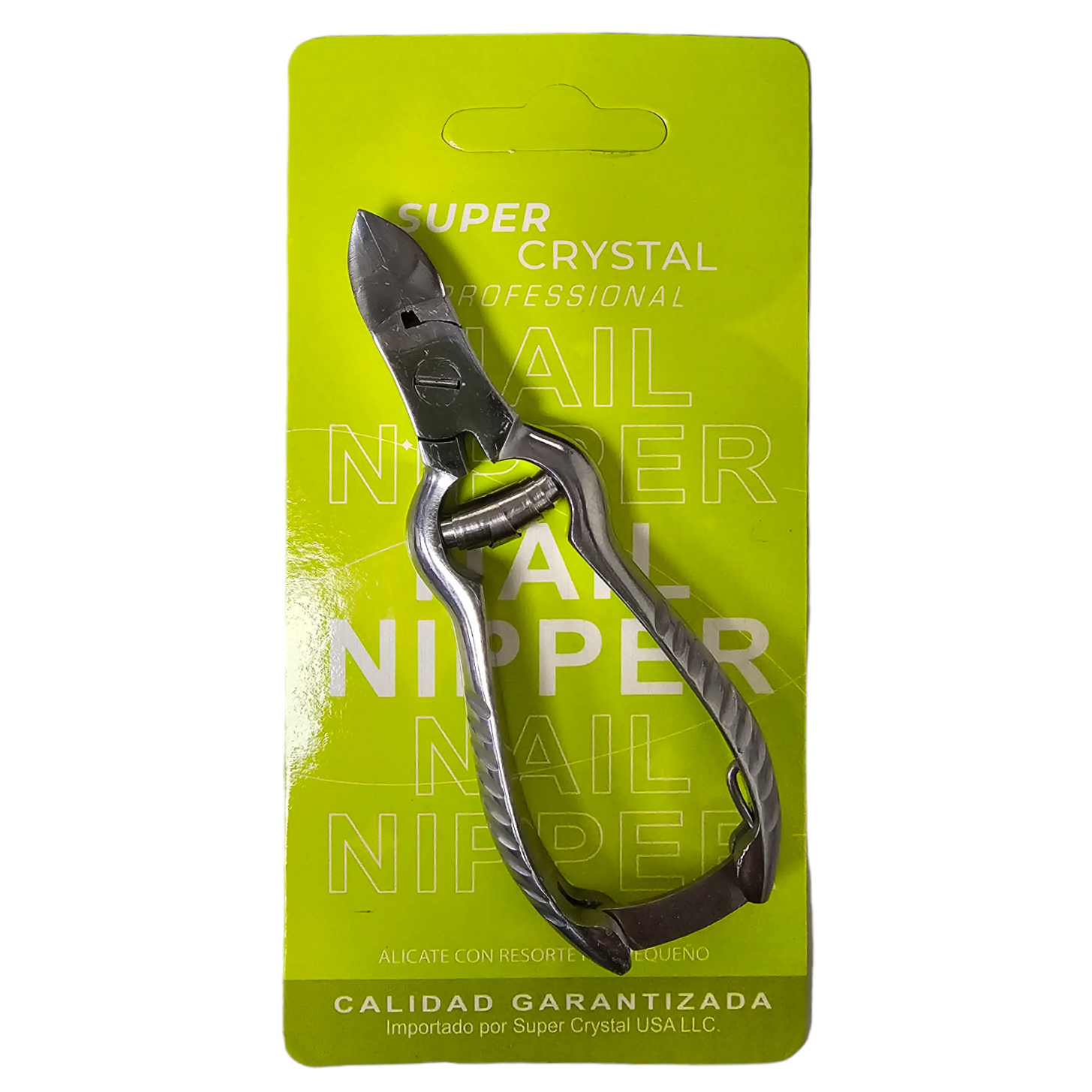 Alicate Corta Uñas Super Crystal Punta Curva