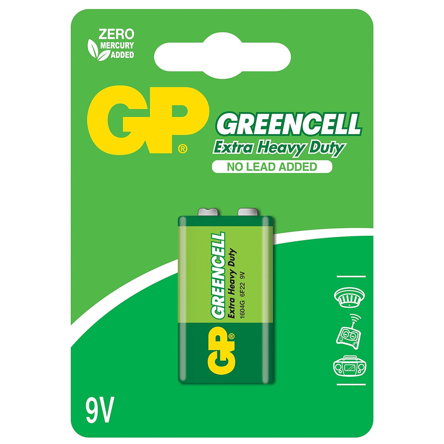 Bateria GP Greencell 9V