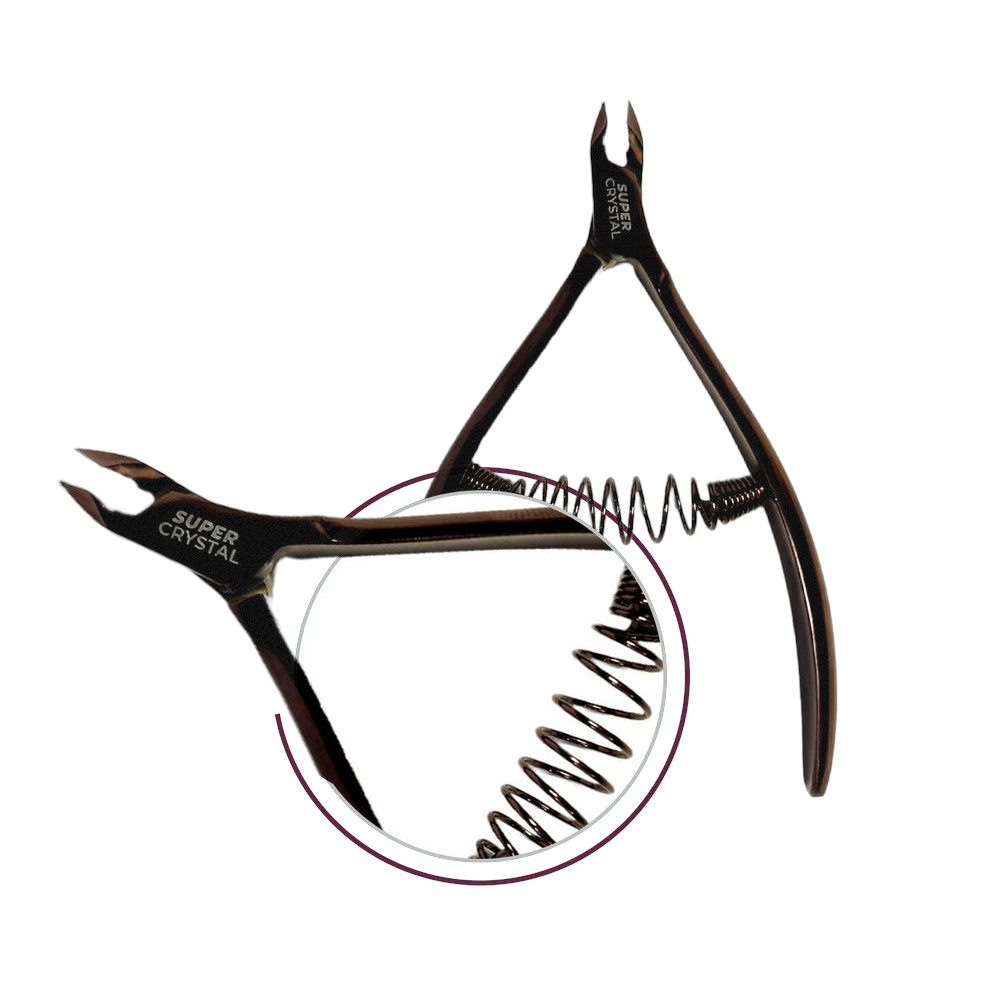 Corta Cuticula Super Crystal de Profesional Titanium Oro Rosa