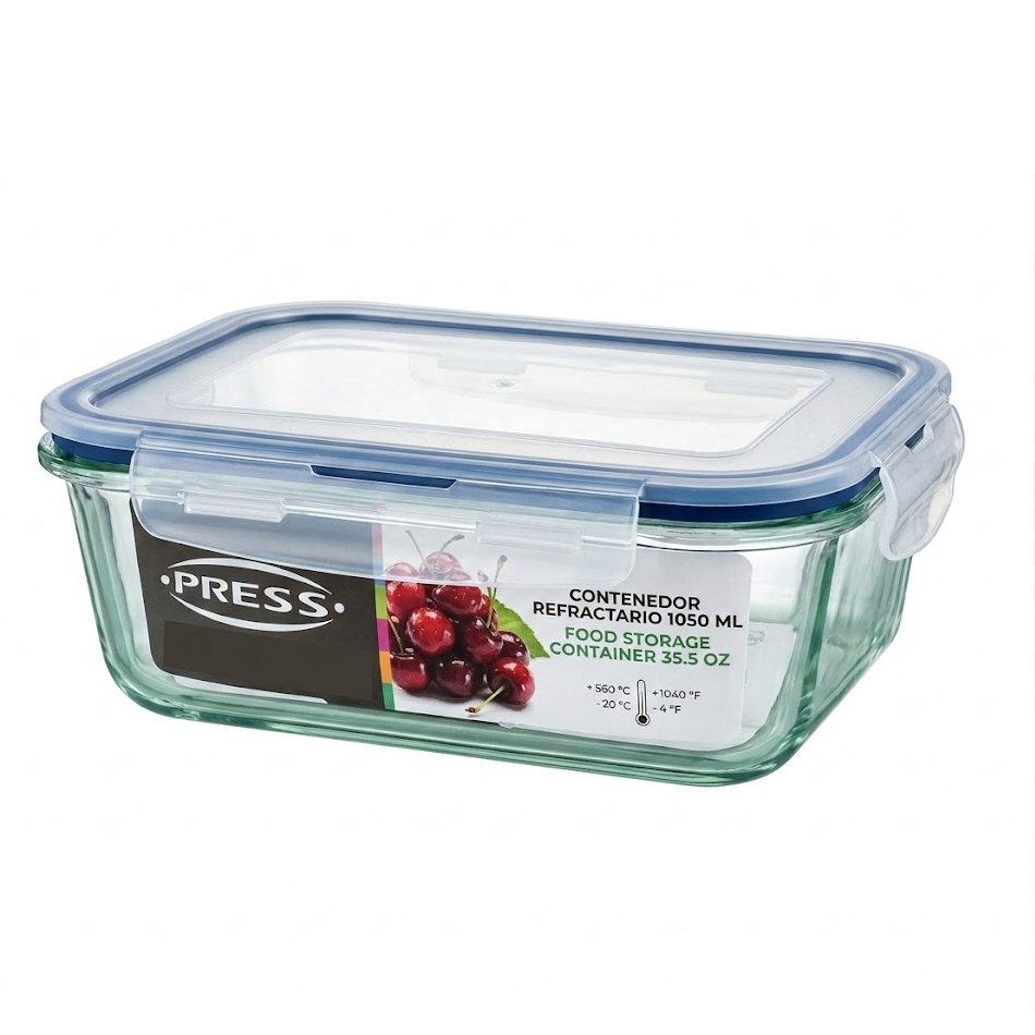 Envase Press de Vidrio Hermetico 1050ml