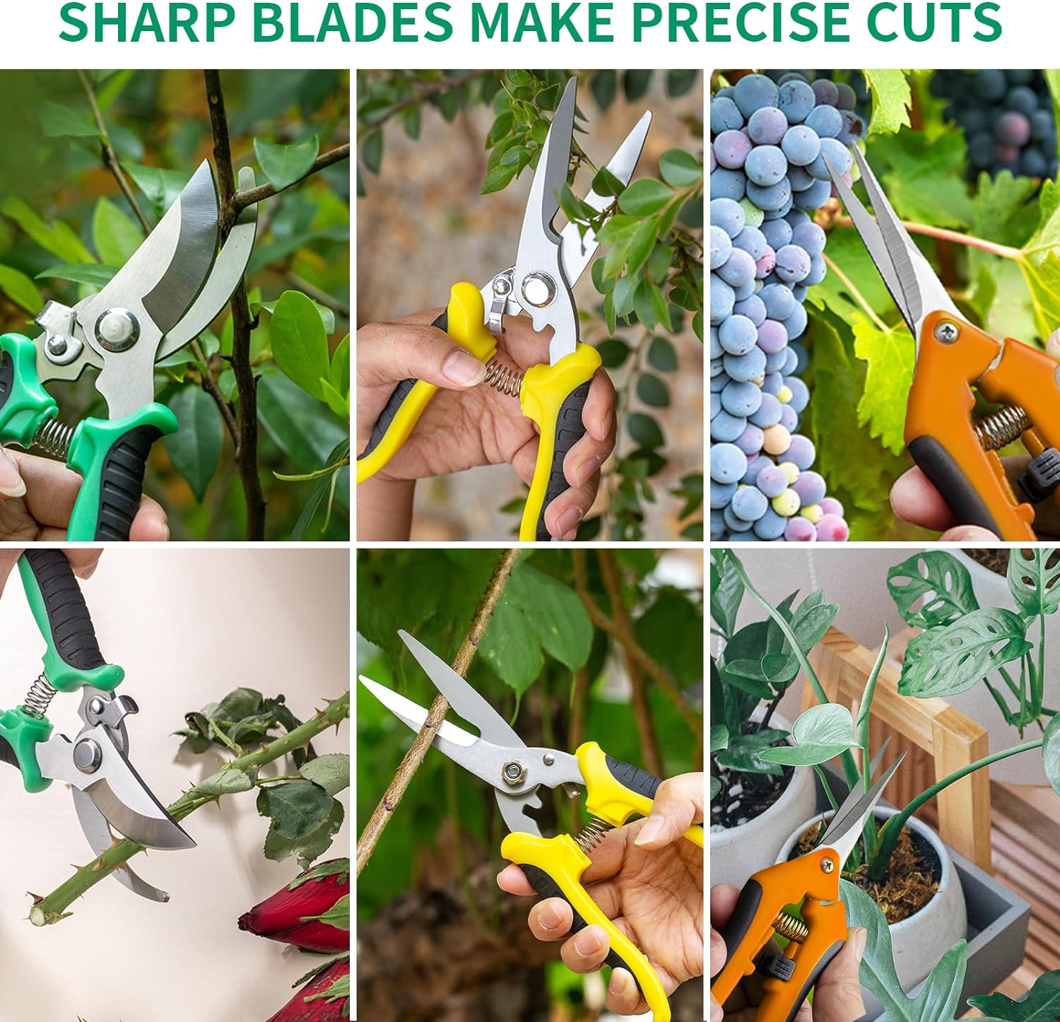 Kit de 3 Tijeras para Jardineria