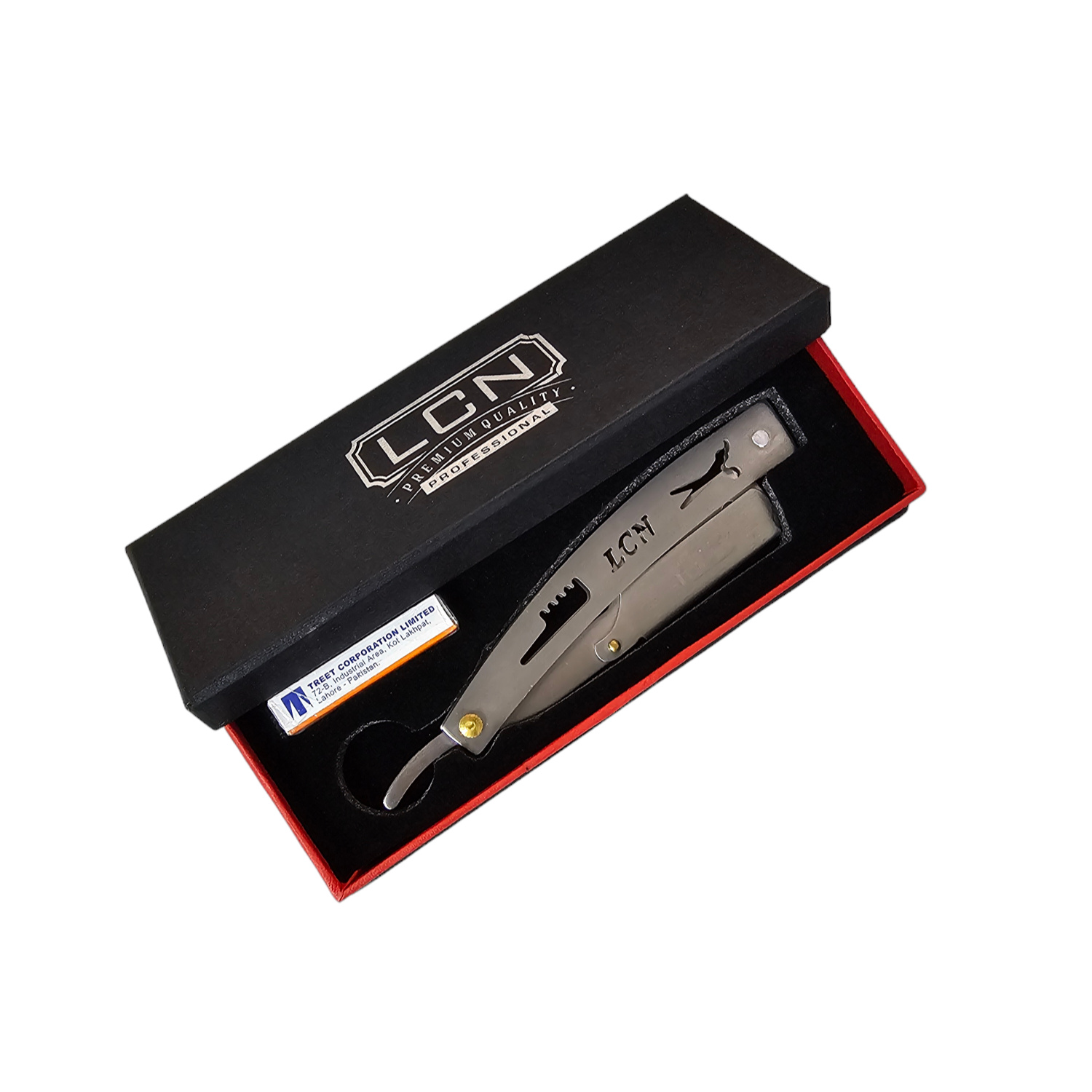 Navaja Super Crystal de Barberia Metal con Hojillas