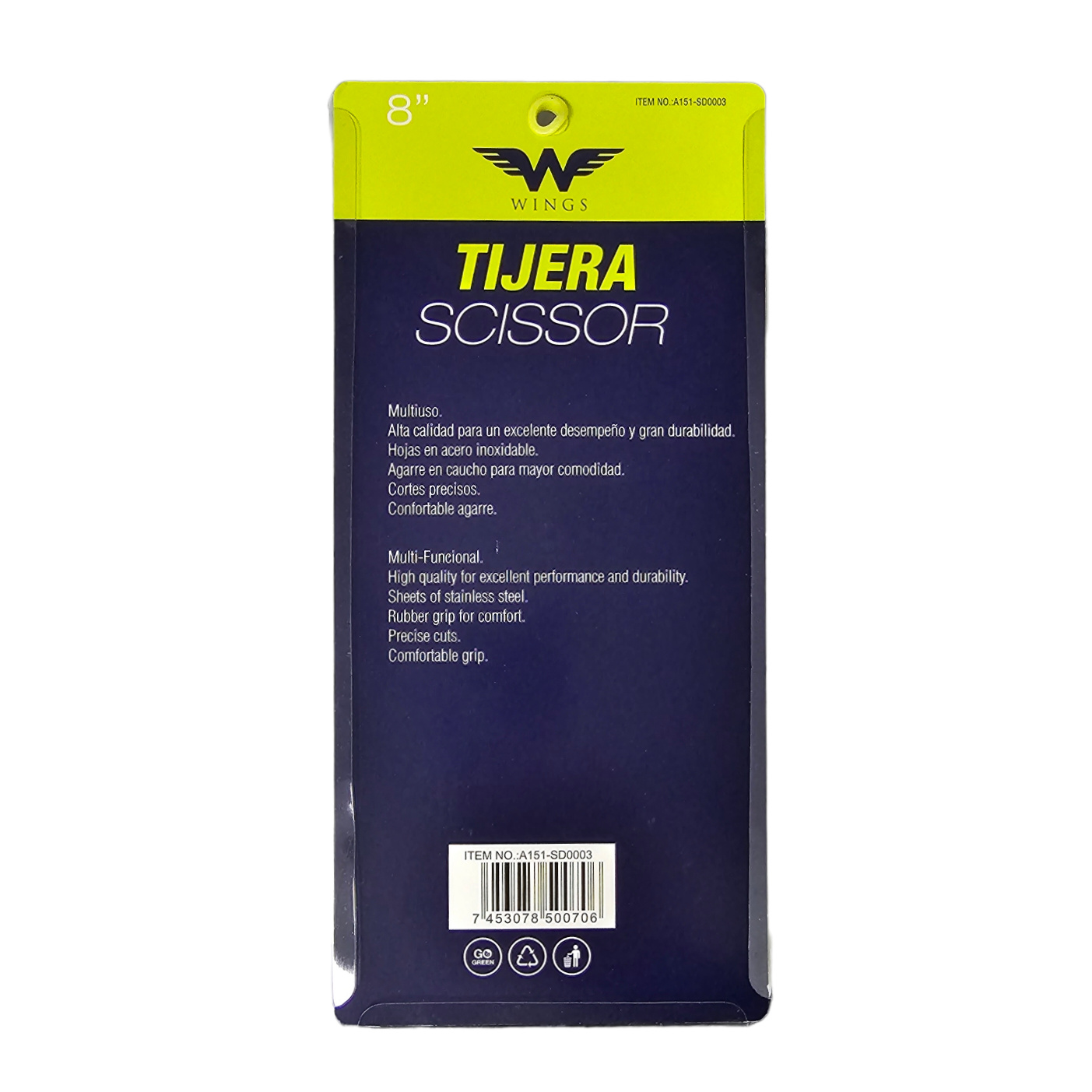 Tijera Multiuso Wings 8"