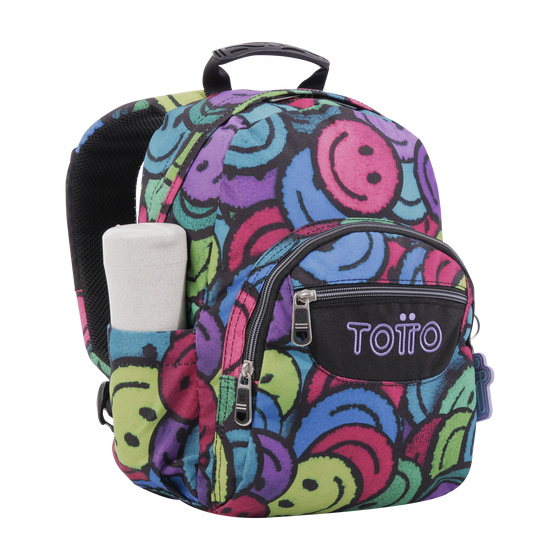 Mochila Totto Tempera Kids - Emojis