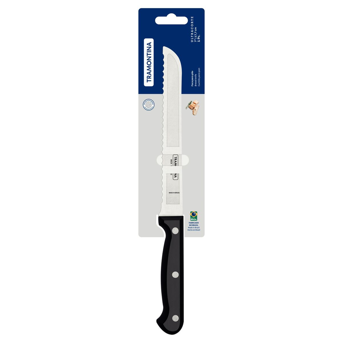 Cuchillo Tramontina Ultracorte para Pan 7 Pulgadas