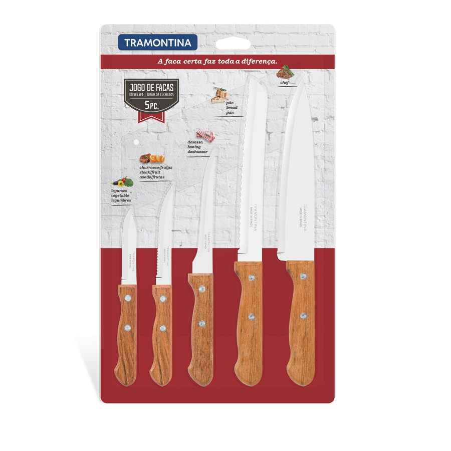 Set de 5 Cuchillos Tramontina Linea Dynamic