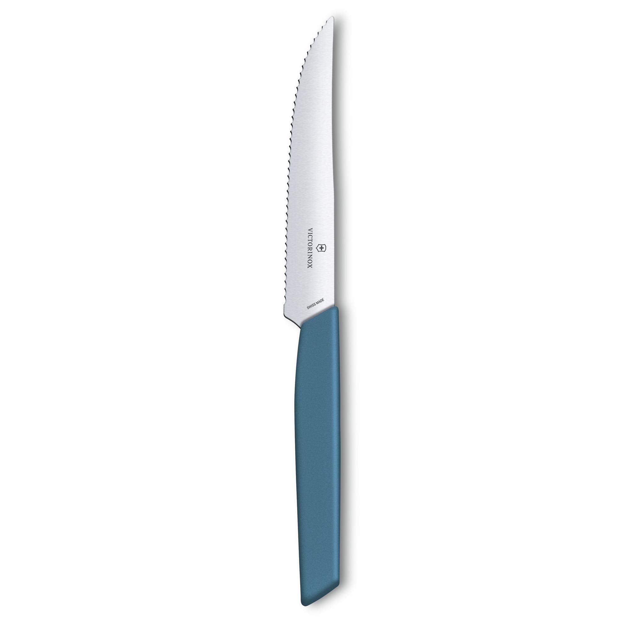 Duo de Cuchillos Victorinox Swiss Modern para Carne Azul Acero