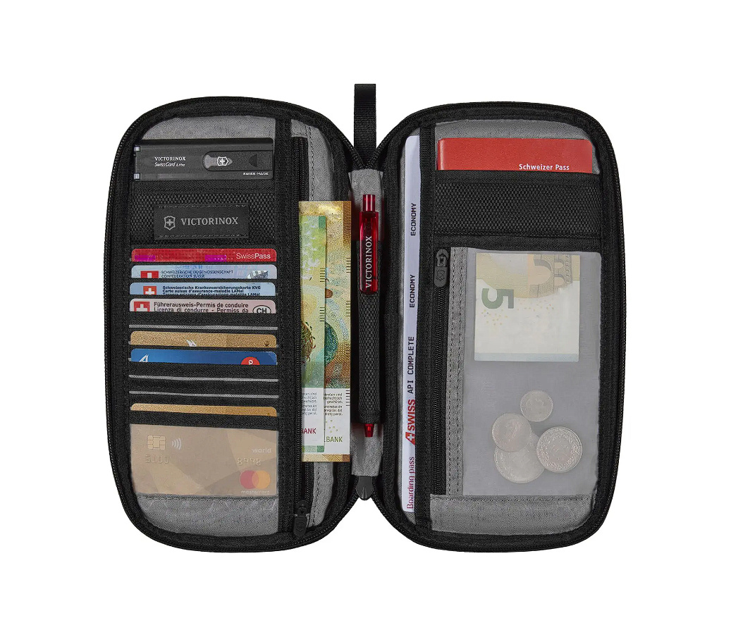 Organizador de Viaje Victorinox Negro Con Proteccion RFID