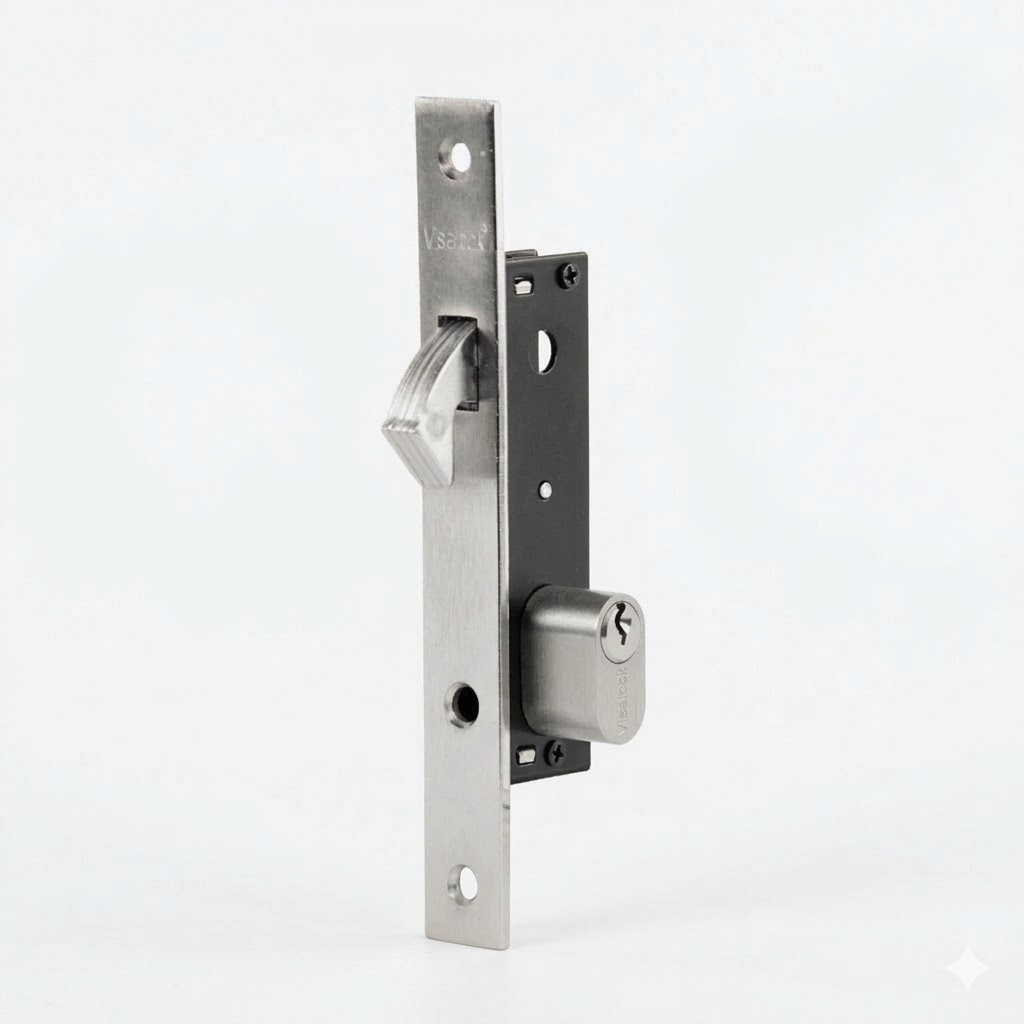 Cerradura Visalock Embutir 16mm Gancho Cilindro medio Napoli