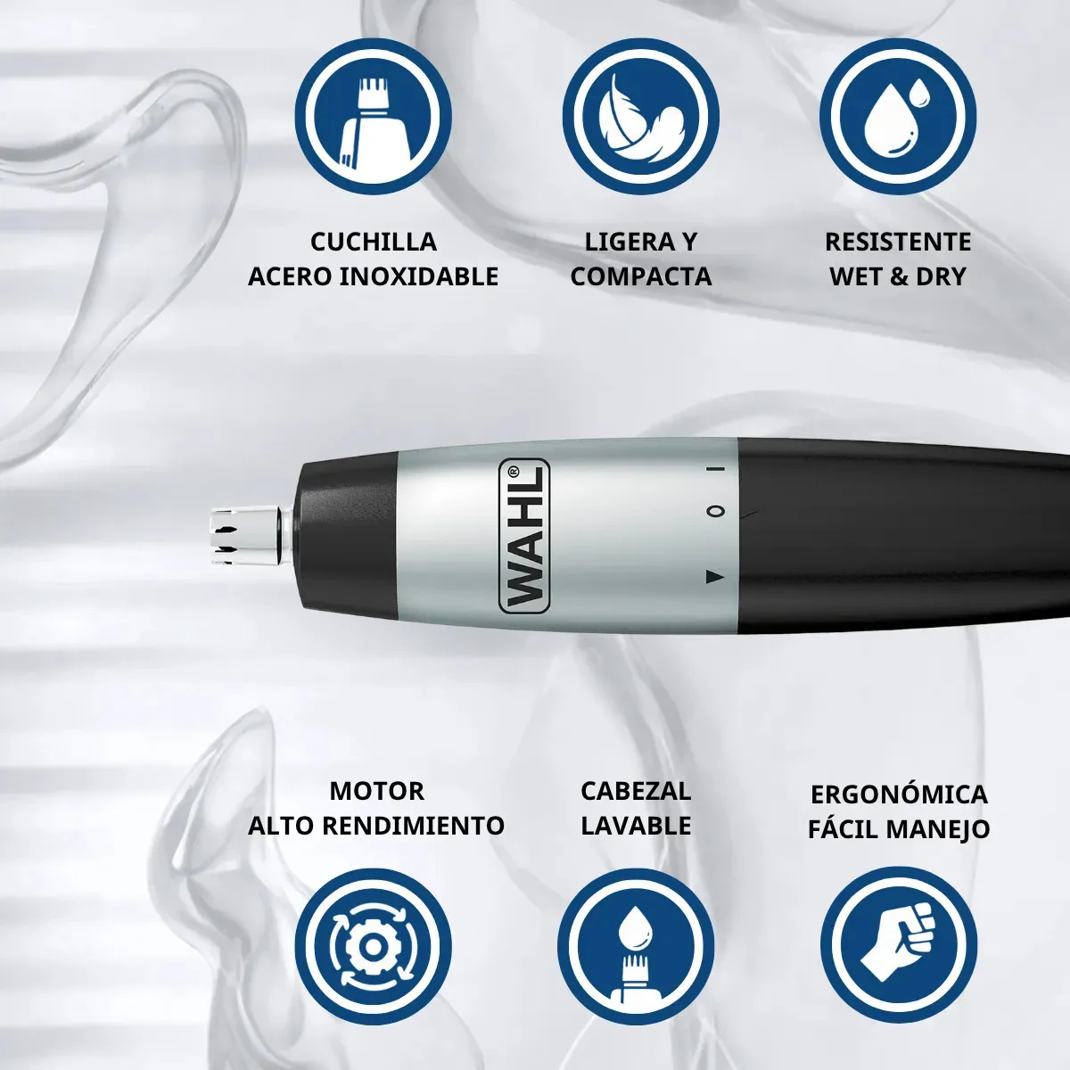 Maquina Wahl Trimmer Cuidado Personal para Nariz y Orejas