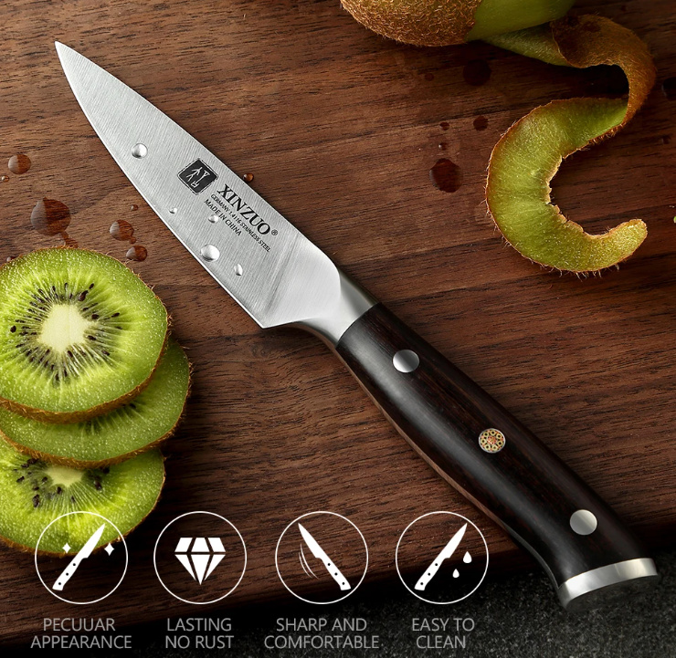 Cuchillo Profesional Xinzuo Puntilla 3.5 Pulgadas