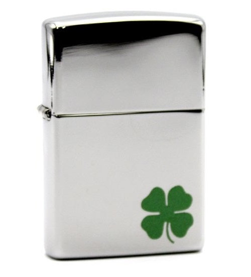 Encendedor Zippo Cromado con Trebol