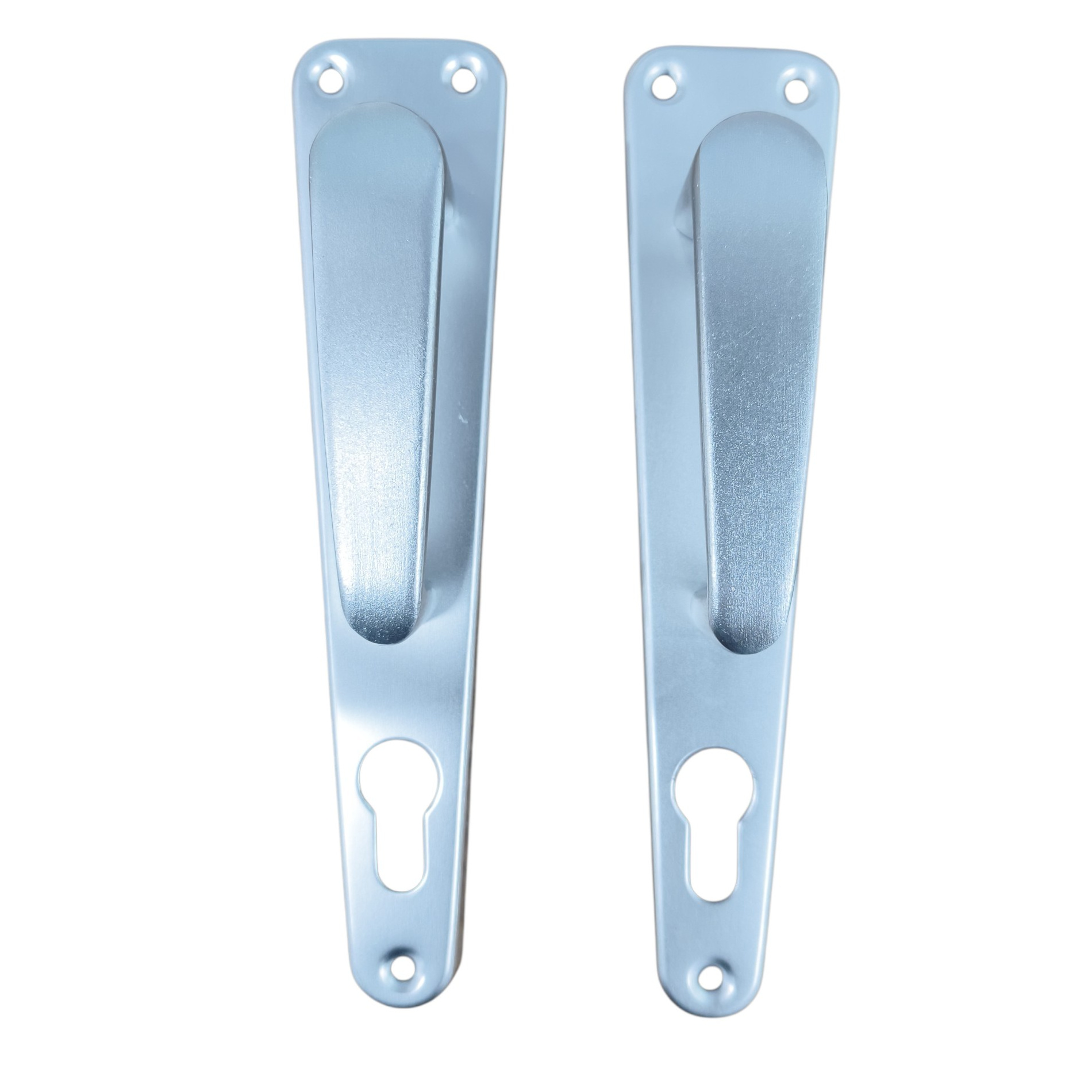Manilla Ideace Duralock con Placa Fija-Fija Cromado Mate Tradicional 841